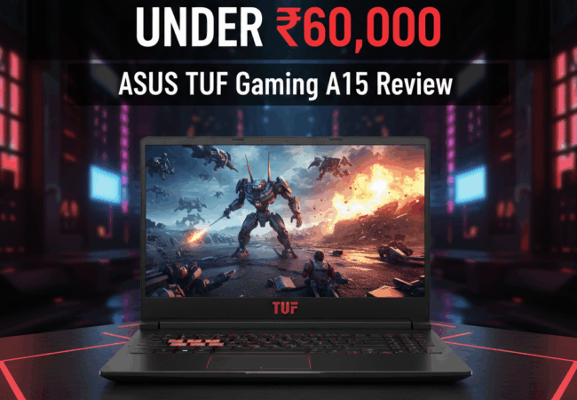 Best Gaming Laptop Under ₹60,000 — ASUS TUF Gaming A15 Review (Ryzen 7 + RTX 3050) | Budget Beast for 2025